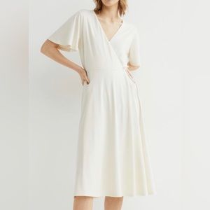 H&M: White Wrap Dress